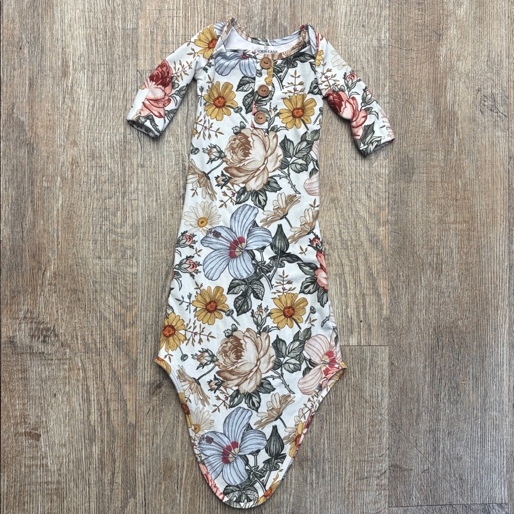 Caden Lane knotted floral gown